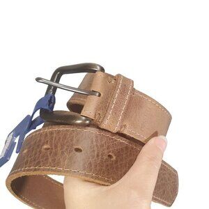DENIZEN LEVI'S Mens Belt‎ XL 40-44 Leather Brown Adjustable Cowboy Rodeo Ruged